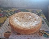 Foto del paso 8 de la receta: Torta de dos cítricos y jengibre decorada con dulce de leche y pera, ganache de chocolate
