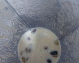 A picture of step 1 of Muskmelan and dates nuts shake/ vary healthy and yammy drink.