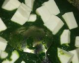 A picture of step 6 of Palak Paneer.
