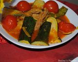 A picture of step 12 of Persian zucchini stew.