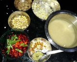 A picture of step 1 of Vegetable biryani.