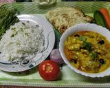 A picture of step 7 of Punjabi dish Pakora karhi.