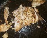 A picture of step 5 of Tuscan Chicken & Shrimp pasta.
