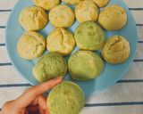 Hình bước làm 4 của món Matcha Cream Puff(Bánh su kem trà xanh)