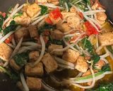 Foto langkah ke 5 dari resep Taoge bayam tumis terasi.