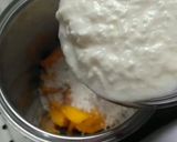 A picture of step 1 of Mango lassi.