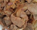 Hình bước làm 3 của món Miến xào thịt