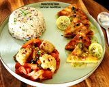 A picture of step 8 of Paneer Piccata With Sautéed Veggies And Garlicky Herb Rice - Italian To Indian Veg Version Piccata.