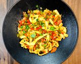 عکس مرحله 10 از دستور اسپاگتی تخم مرغ (Egg spaghetti)