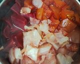 A picture of step 2 of Vegetable soup.