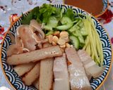 A picture of step 6 of Bún mắm nêm.