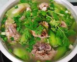 Hình bước làm 4 của món Canh gà nấu mướp hương