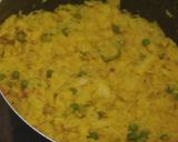 A picture of step 8 of Masoor daal r Khichdi/ Rice and red lentil porridge.