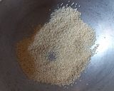 A picture of step 1 of Whole wheat sesame ladoo.