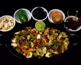A picture of step 3 of Singhara Salad.