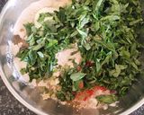 A picture of step 1 of Methi thepla.