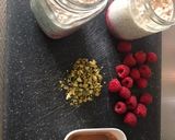A picture of step 5 of Peanut butter and jelly Overnight oats.
