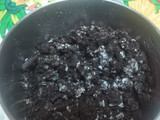 Mini panqueques de avena y galletas oreo