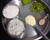 A picture of step 1 of Jowar Bajra Dhebra.