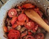 A picture of step 4 of Pork fry.