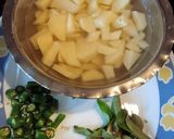 A picture of step 1 of Sabudana khichdi 😋.