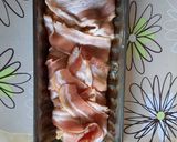 Baconbe tekert besameles csirkekockák recept fázis 4 fotója