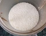 A picture of step 1 of Barnyard Milet (Bhagar) Mung bean papadi chat.