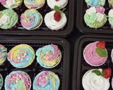 Foto langkah ke 7 dari resep Bubble Gum Cupcake.