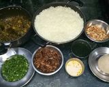 A picture of step 1 of Haydrabadi veg dum biryani.
