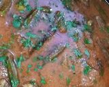 A picture of step 13 of Lady Finger Mutton (Bhindi Gosht).