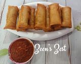 A picture of step 5 of Paneer and Vegetable Spring Rolls.