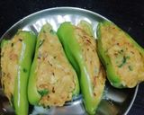 A picture of step 5 of Stuffed Green Chilli Subji.