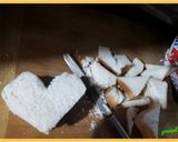 A picture of step 2 of Heart shaped Bread Cake.