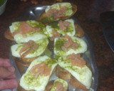 Foto del paso 3 de la receta: Tostas de queso de burgos a la plancha con mojo de cilantro