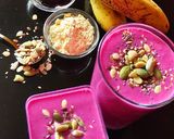 A picture of step 4 of Sattu Beetroot Shake.