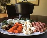 A picture of step 2 of California Farm Sukiyaki Dinner.