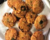 A picture of step 3 of Parippu Vada (Lentil Fritters / Pakora - Kerala style).