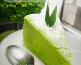 Foto langkah ke 6 dari resep Ogura pandan cake.