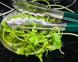 A picture of step 1 of Coriander Lemon Detox Drink.