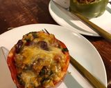 A picture of step 7 of Chorizo Stuffed Bell Peppers.