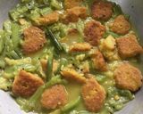 A picture of step 10 of Lentil Fritters in Ridge Gourd Curry.