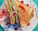 A picture of step 5 of Vegetable cheese sandwich for kids.
