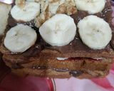 A picture of step 7 of Choco walnut bread pudding dessert.