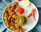 A picture of step 4 of MOONG DAL PAKODA /Moong dal vada/ Green garms pakoda.