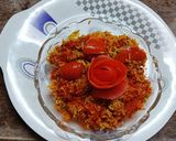 वेजिटेबल टमाटर पुलाव (vegetable tamatar pulao recipe in Hindi) रेसिपी चरण 3 फोटो