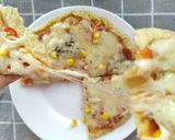 Hình bước làm 6 của món Pizza Không Lò Nướng, Không Men Nở !! Dễ làm nhấtttt !!!