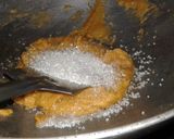 A picture of step 2 of Besan ka halwa.