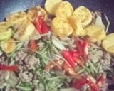 รูปขั้นตอนการทำที่ 4 ของ เต้าหู้ไข่ย่างผัดโต้เหมี่ยวหมูสับ