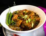 A picture of step 6 of Gongura Prawns (Andhra style Prawns Curry cooked with tangy Sorrel Leaves).