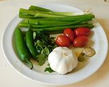 A picture of step 2 of Indian Italian style fusion pasta.